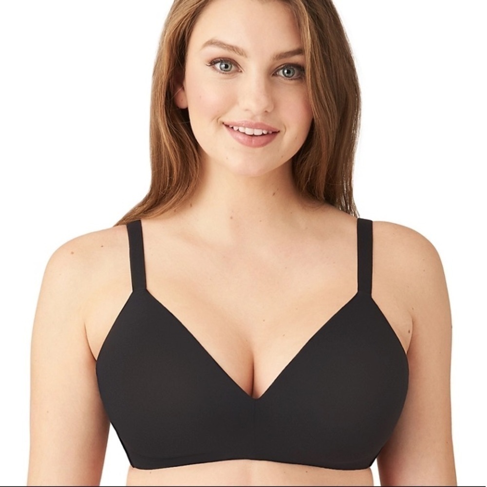 Wacoal How Perfect Wire Free T-Shirt Bra Black 32DDD